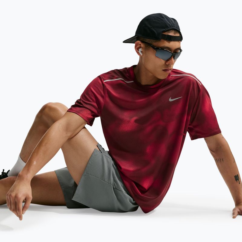 Pánské běžecké tričko Nike Miler light crimson 4