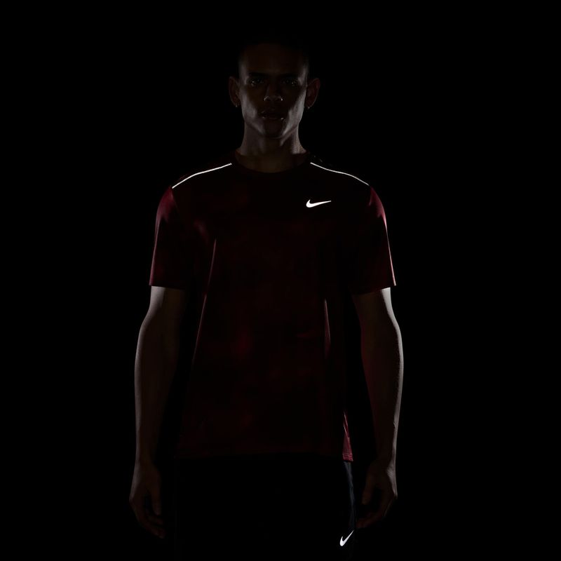 Pánské běžecké tričko Nike Miler light crimson 7