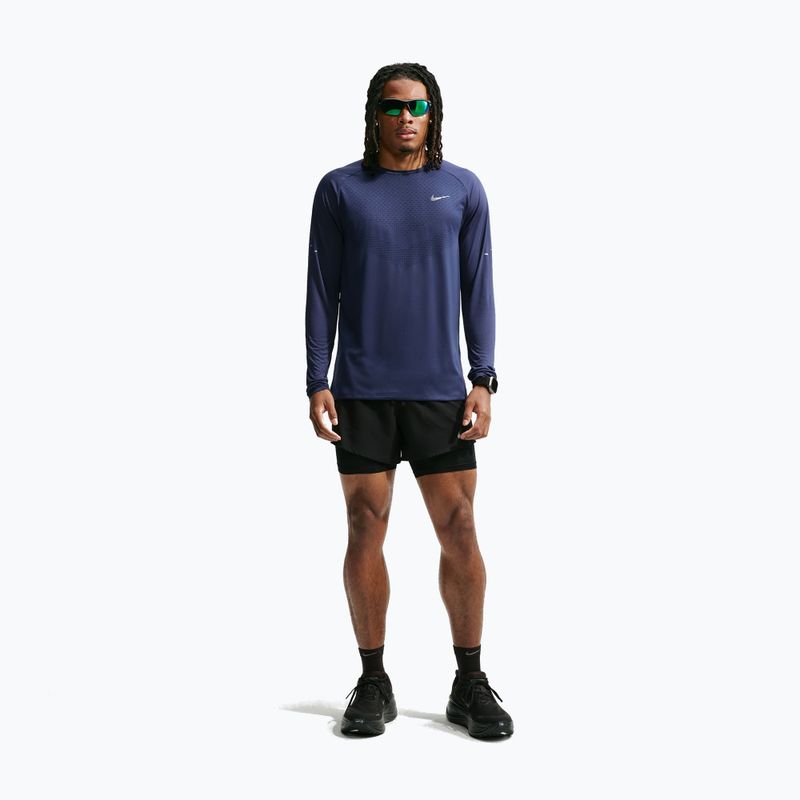 Pánské běžecké tričko Longsleeve Nike Stride Dri-Fit ADV Midnight Navy 2
