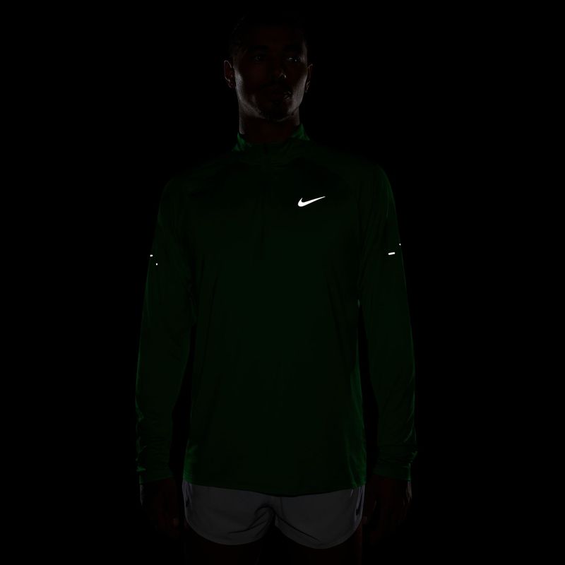 Pánská běžecká mikina Nike Stride 1/4 Zip Dri-Fit green spark 4