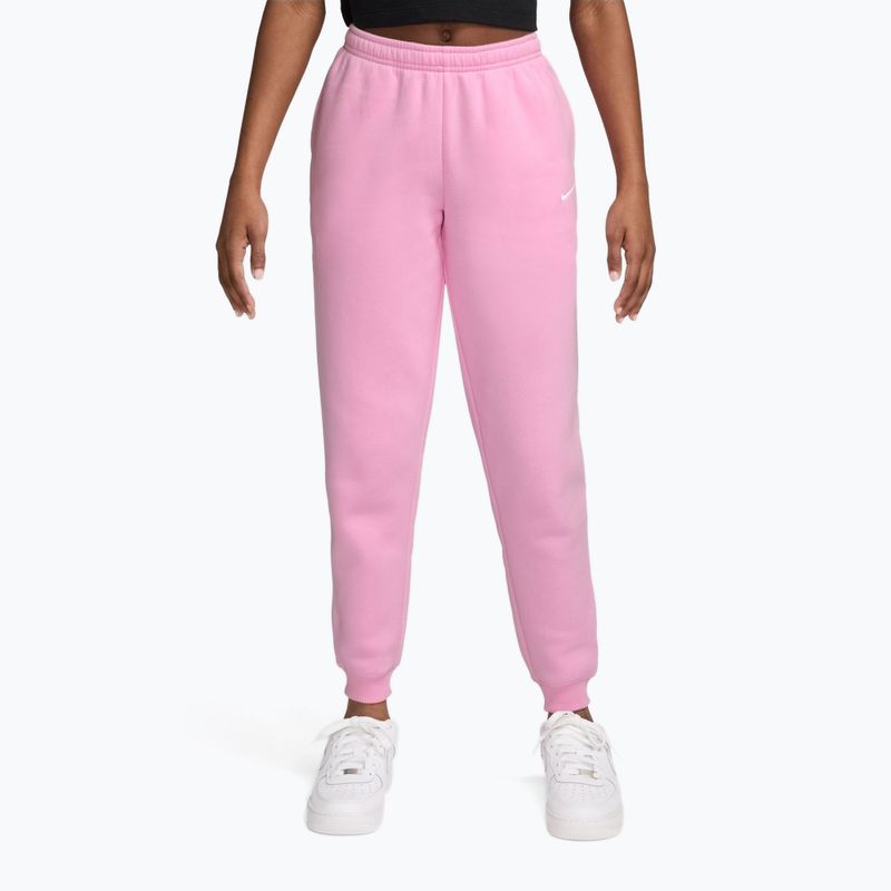 Dětské kalhoty Nike Sportswear Studio pink rise/white