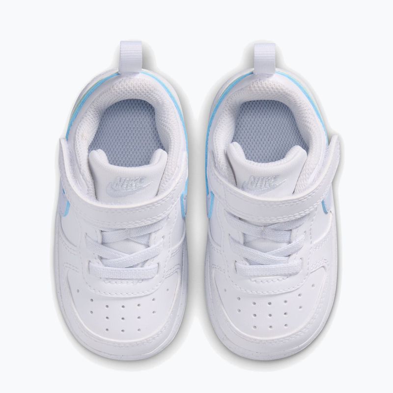 Dětské boty do vody Nike Court Borough Low white/football grey/arctic green 4