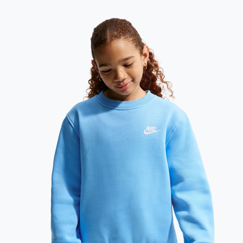 Dětská mikina Nike Sportswear Club Fleece football blue/white 3