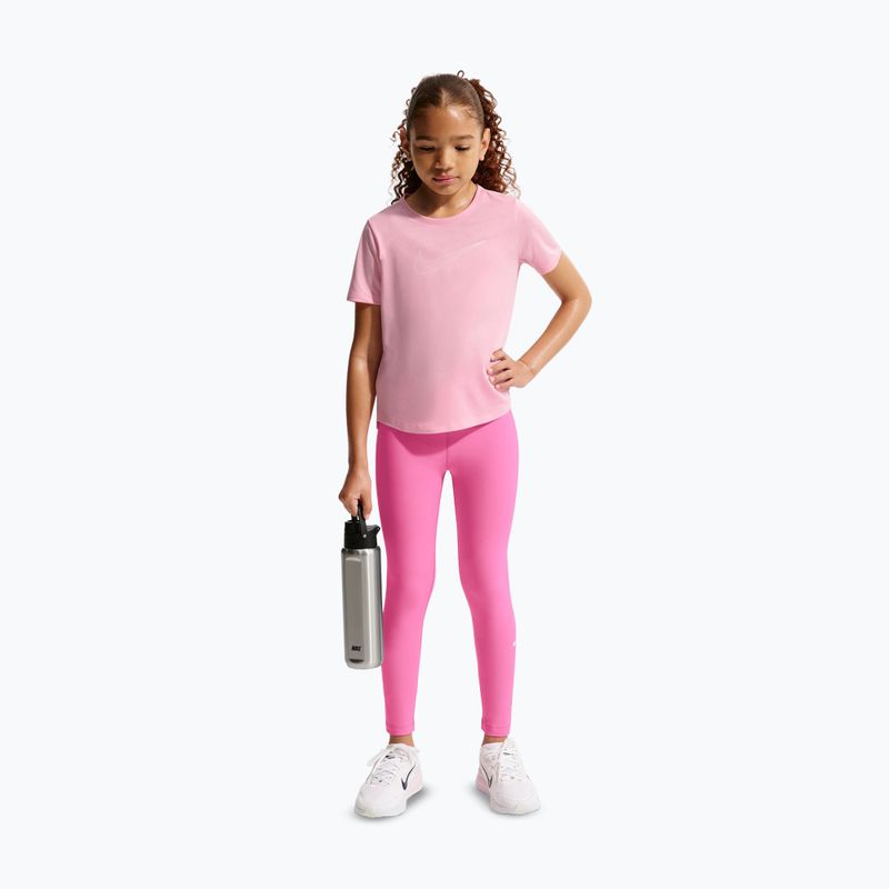 Dětské legíny Nike One playful pink/white 2