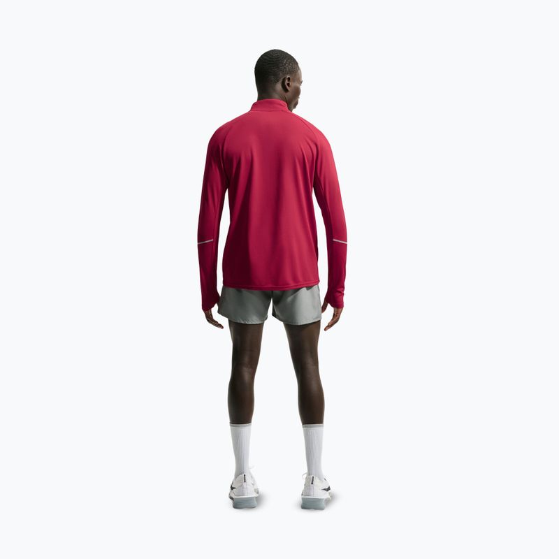 Pánská běžecká mikina Nike Miler Dri-Fit UV 1/2 Zip tough red 3
