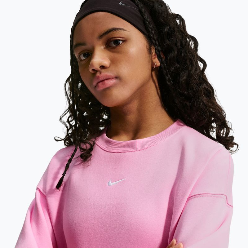 Dětská mikina Nike Sportswear Studio pink rise/white 6
