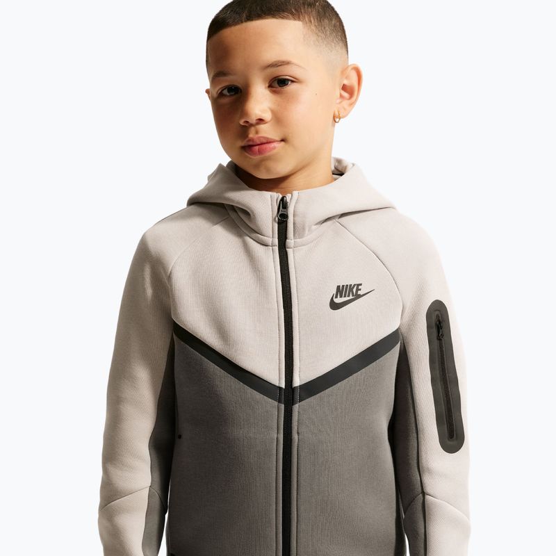 Dětská mikina Nike Sportswear Tech Fleece moon particle/cave stone/black/black 4
