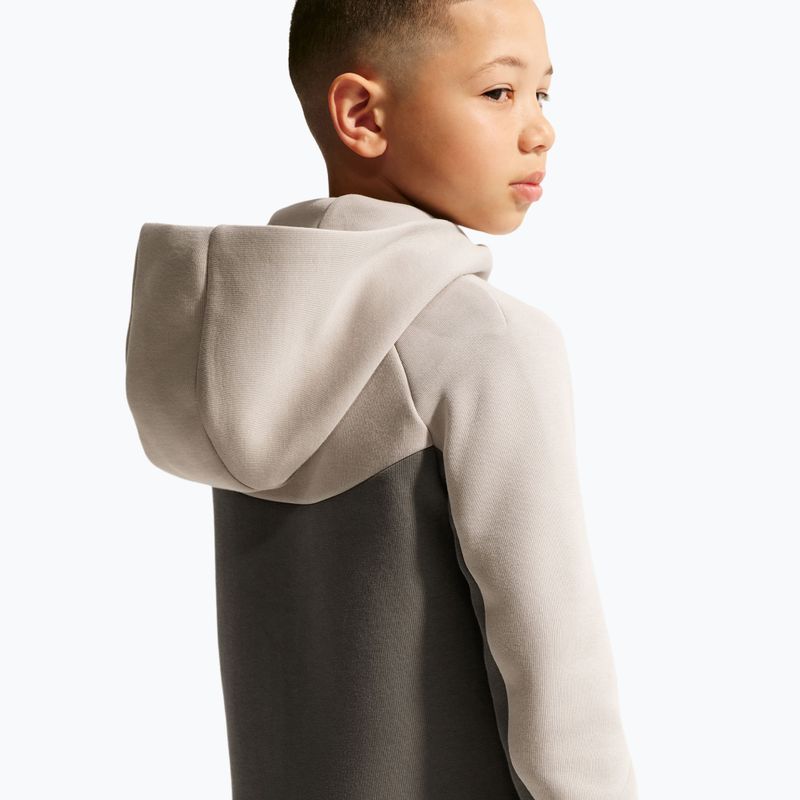 Dětská mikina Nike Sportswear Tech Fleece moon particle/cave stone/black/black 5