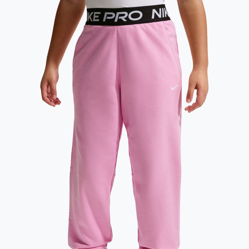 Dětské kalhoty Nike Pro Fleece pink rise/pink rise/black/white 3