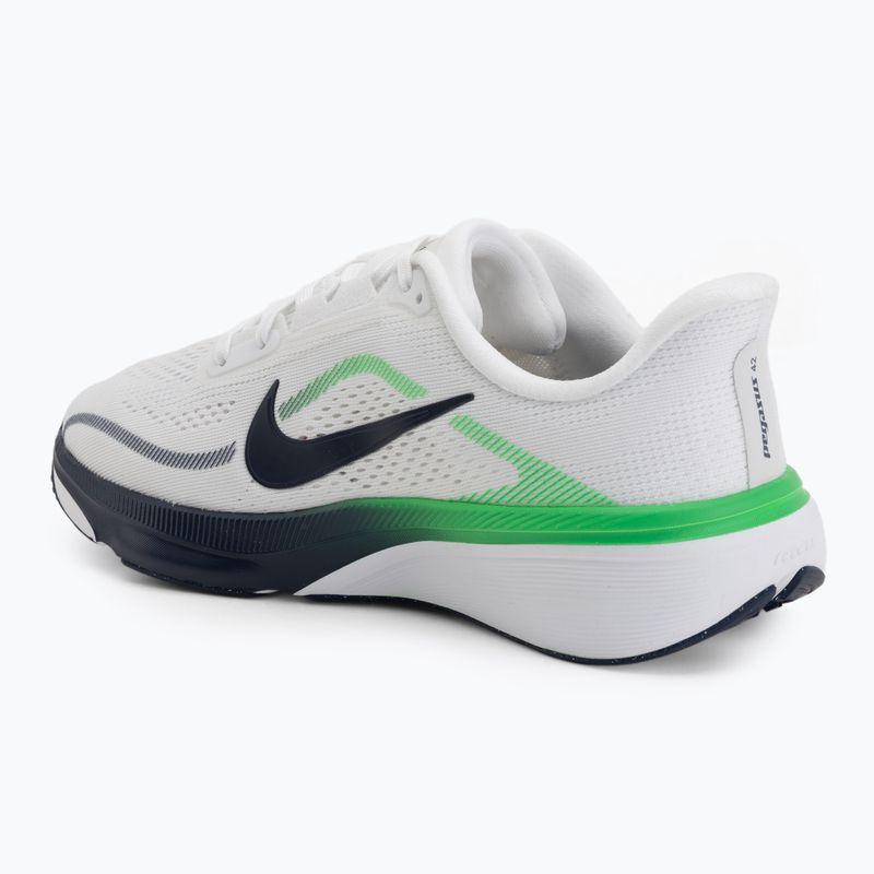 Běžecké boty Nike Pegasus 42 bílá/zelená jiskra/nocní námořnická 3