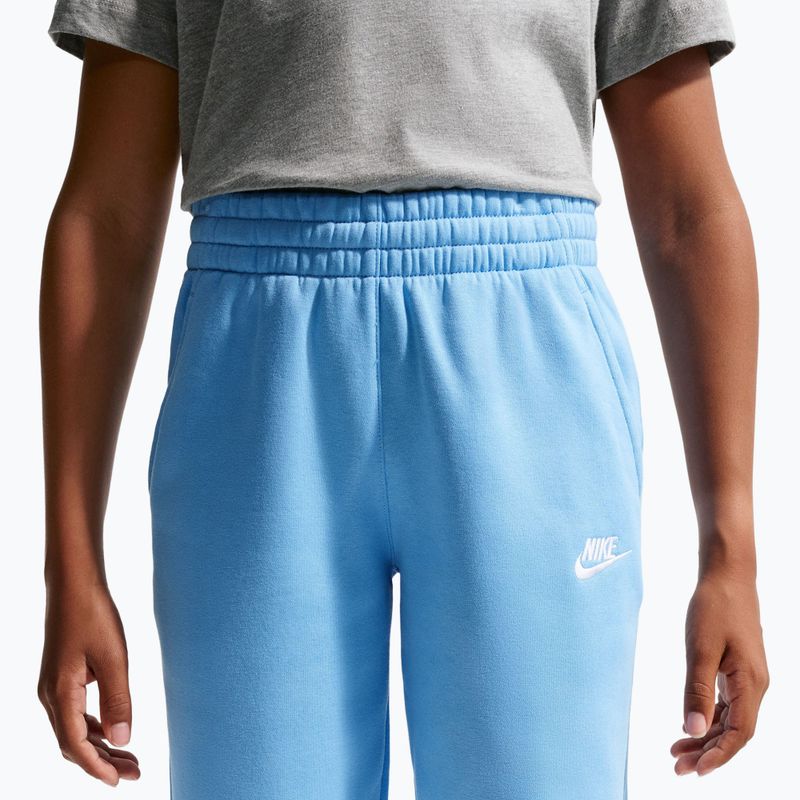 Dětské kalhoty Nike Sportswear Club Fleece football blue/white 5
