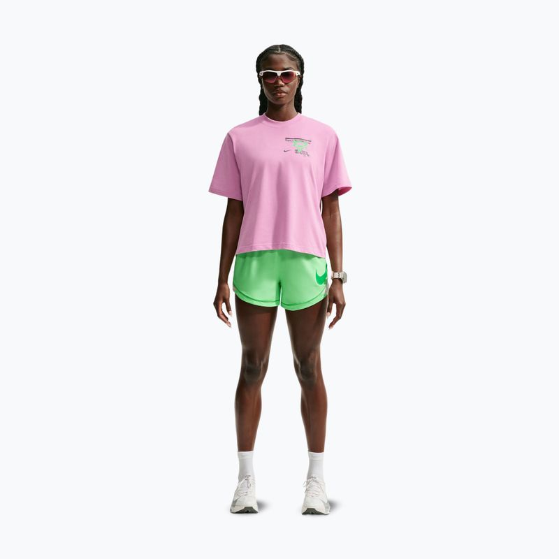 Dámské běžecké tričko Nike Swift Dri-Fit pink rise/illusion green 2