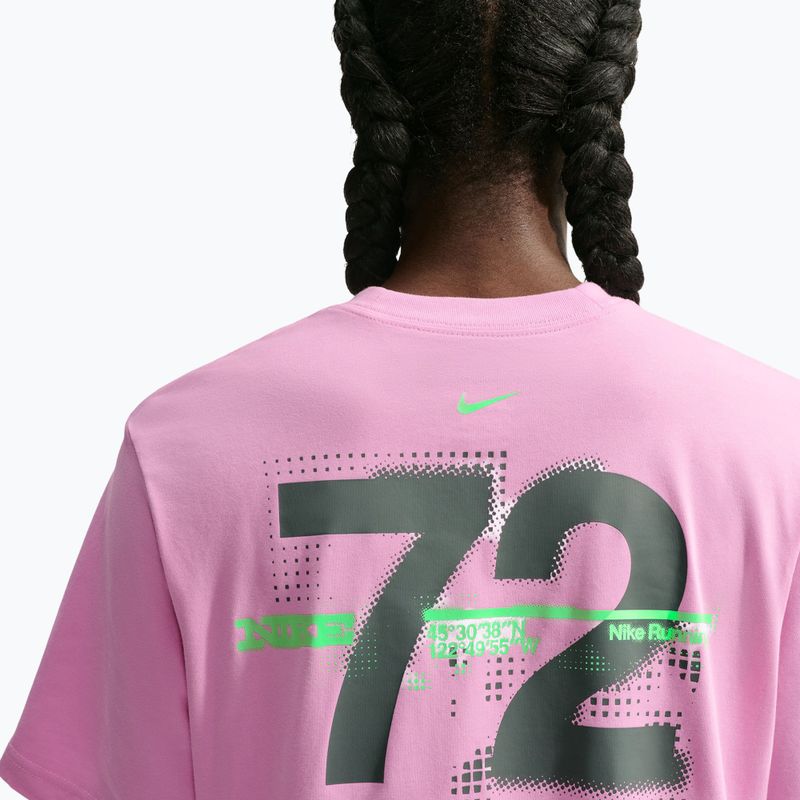 Dámské běžecké tričko Nike Swift Dri-Fit pink rise/illusion green 5