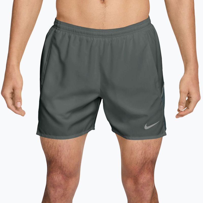 Pánské šortky Nike Miler Dri-Fit Brief Lined 5" camo green/mineral slate