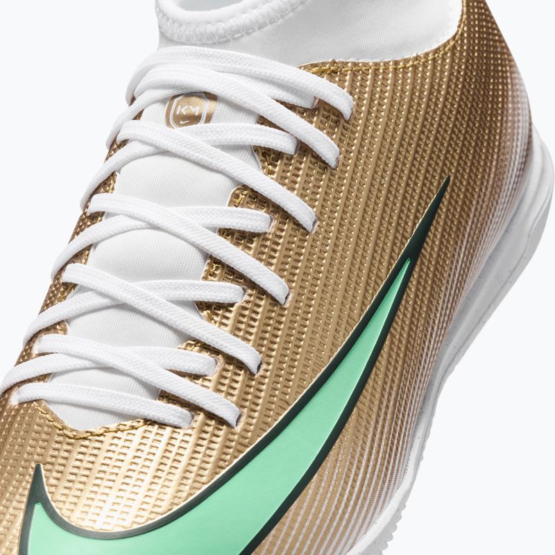 Dětské kopačáky Nike Jr. Mercurial Superfly 11 Club "Kylian Mbappé" metallic gold/green glow 5