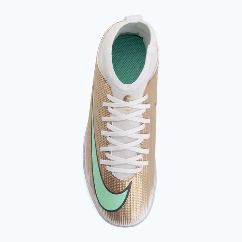 Dětské kopačky Nike Jr. Mercurial Superfly 11 Club "Kylian Mbappé" metallic gold/green glow 5
