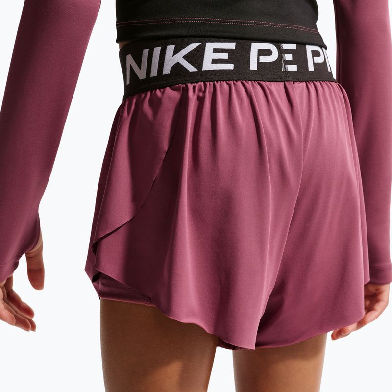 Dětské šortky Nike Pro pink smoke/black/white 5