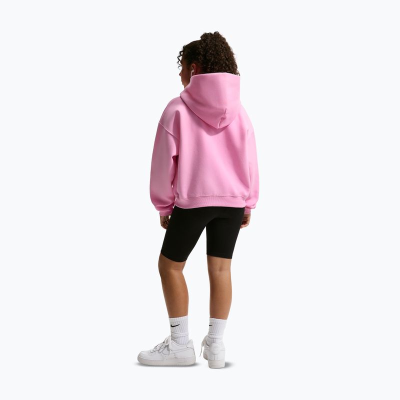 Dětská mikina Nike Sportswear Studio Fleece pink rise/white 3