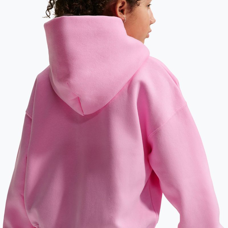 Dětská mikina Nike Sportswear Studio Fleece pink rise/white 7