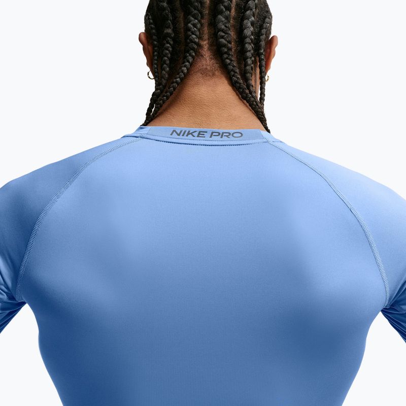 Pánské tréninkové tričko Longsleeve Nike Pro indigo storm/black 4