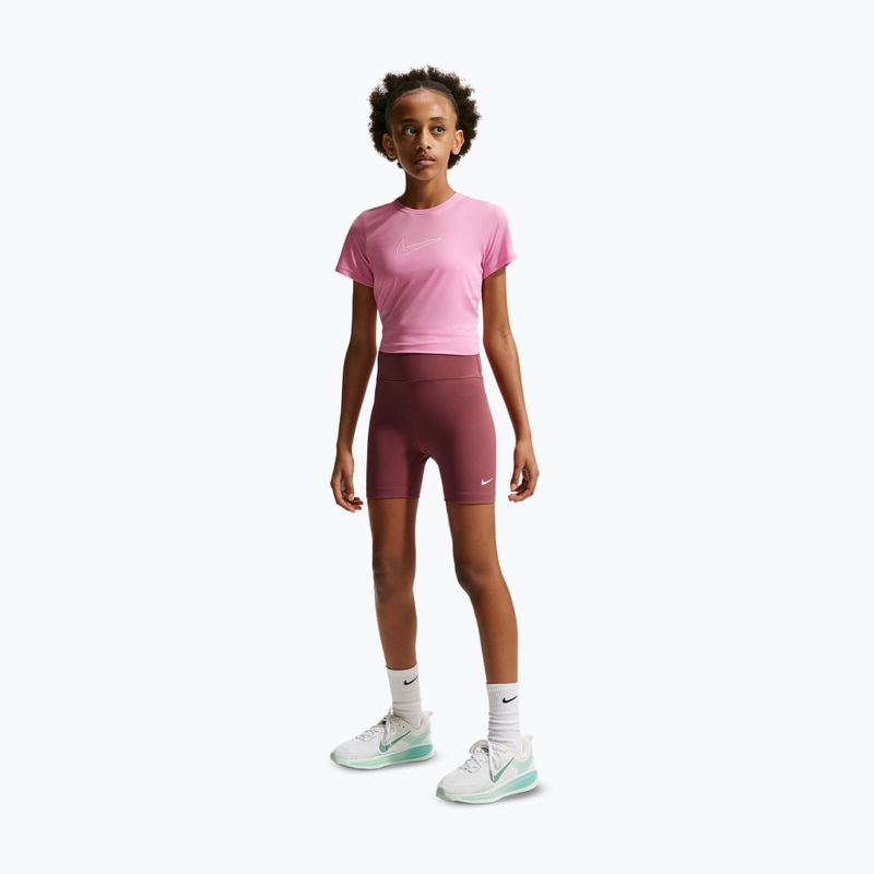 Dětské šortky Nike One pink smoke/white 2