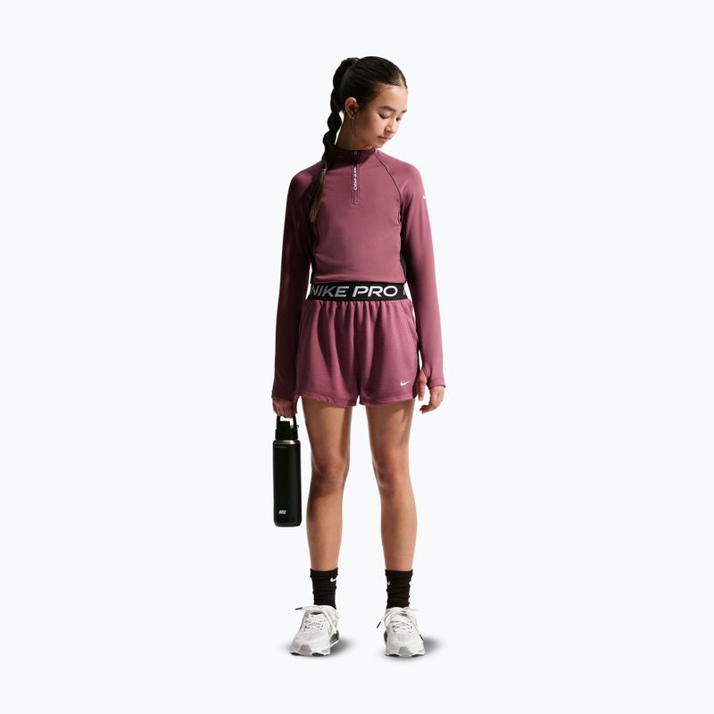 Dětské šortky Nike Pro Fleece pink smoke/pink smoke/black/white 2