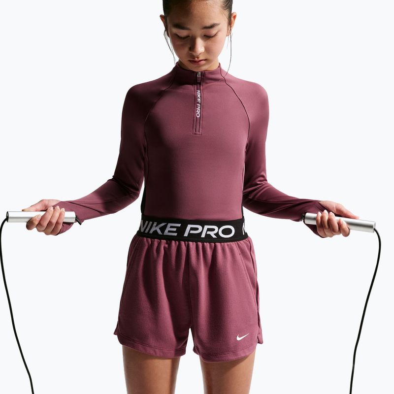 Dětské šortky Nike Pro Fleece pink smoke/pink smoke/black/white 6