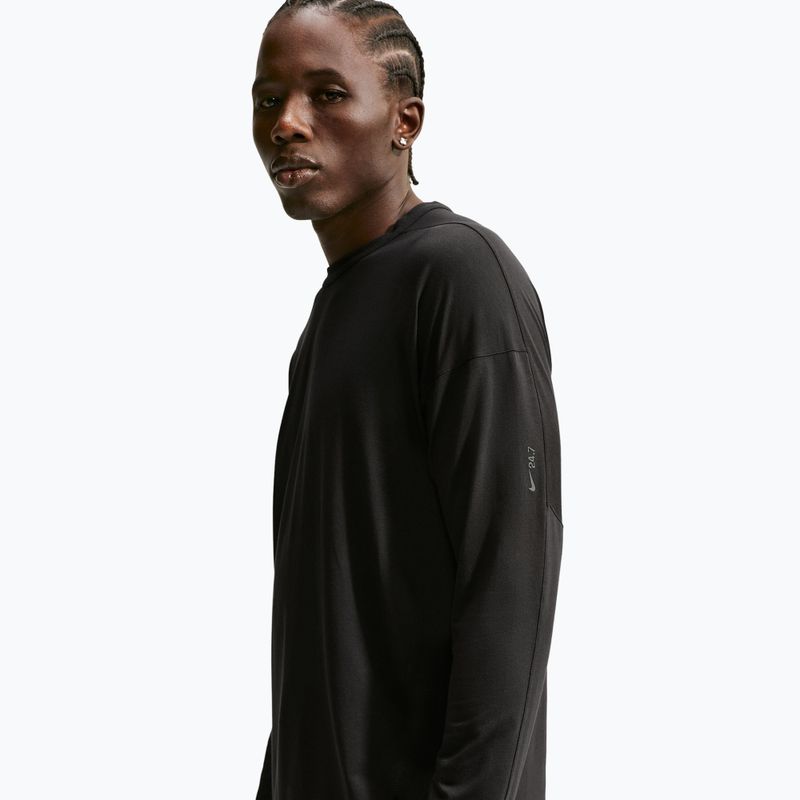 Pánské tričko Longsleeve Nike 24.7 ImpossiblySoft Light black/black/dark smoke grey 3