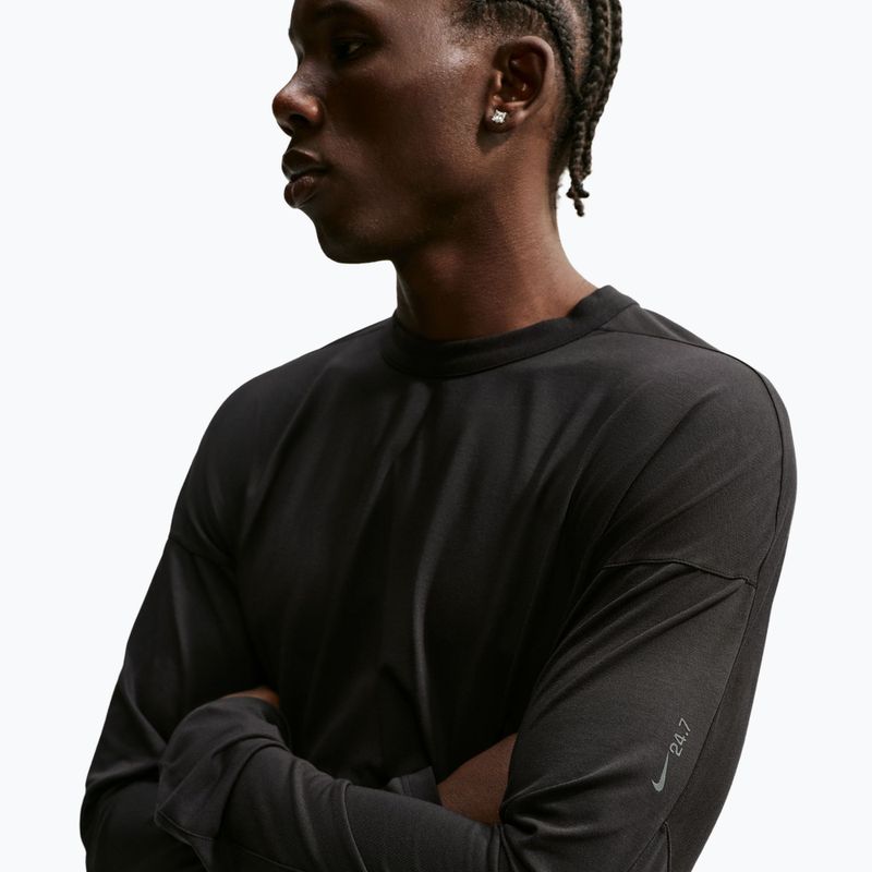 Pánské tričko Longsleeve Nike 24.7 ImpossiblySoft Light black/black/dark smoke grey 4