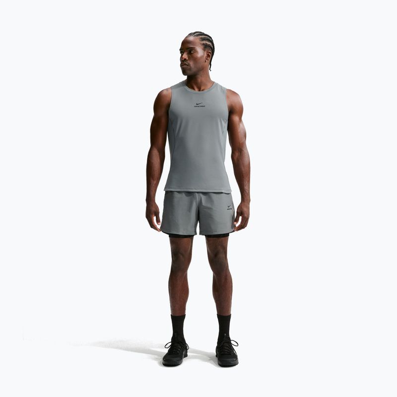 Pánské tréninkové tričko Nike Pro smoke grey/black 7