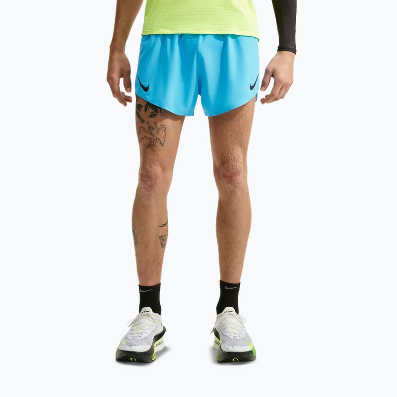 Pánské běžecké šortky Nike AeroSwift light current blue/black