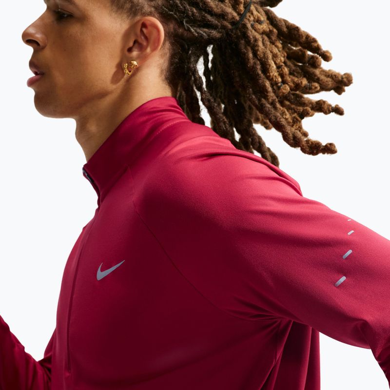 Pánská běžecká mikina Nike Stride 1/4 Zip Dri-Fit tough red 6