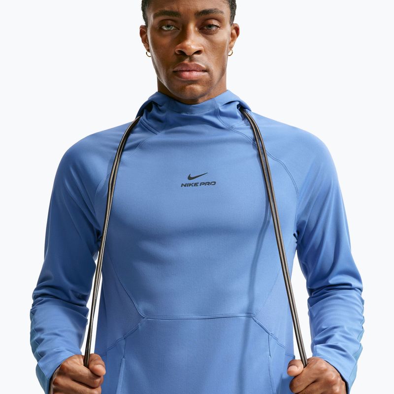 Pánská tréninková mikina Nike Pro Indigo Storm/Black 4