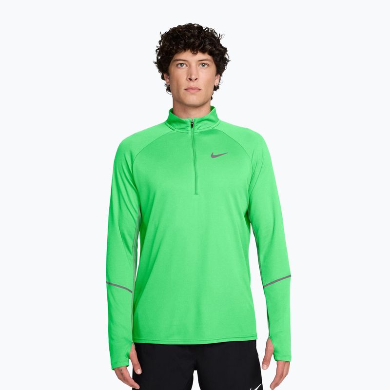 Pánská běžecká mikina Nike Miler Dri-Fit UV 1/2 Zip illusion green