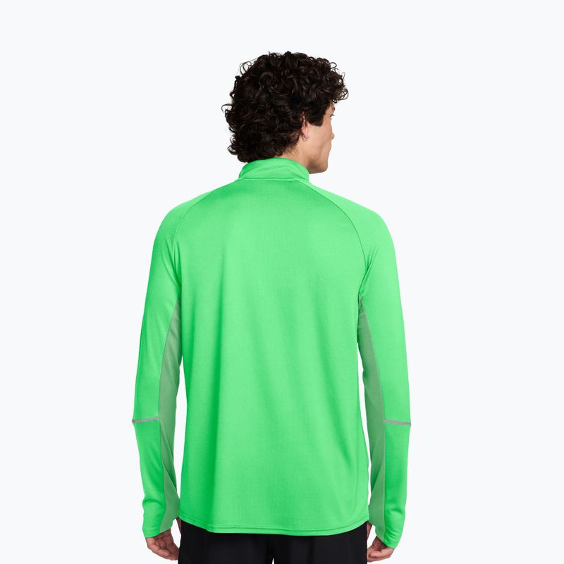 Pánská běžecká mikina Nike Miler Dri-Fit UV 1/2 Zip illusion green 2