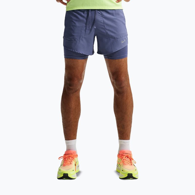 Pánské běžecké šortky Nike Stride diffused blue