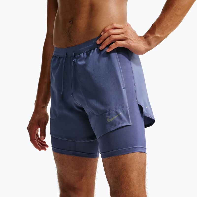 Pánské běžecké šortky Nike Stride diffused blue 5
