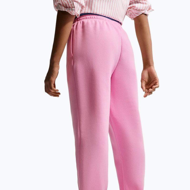 Dětské kalhoty Nike Sportswear Studio Fleece pink rise/white 4