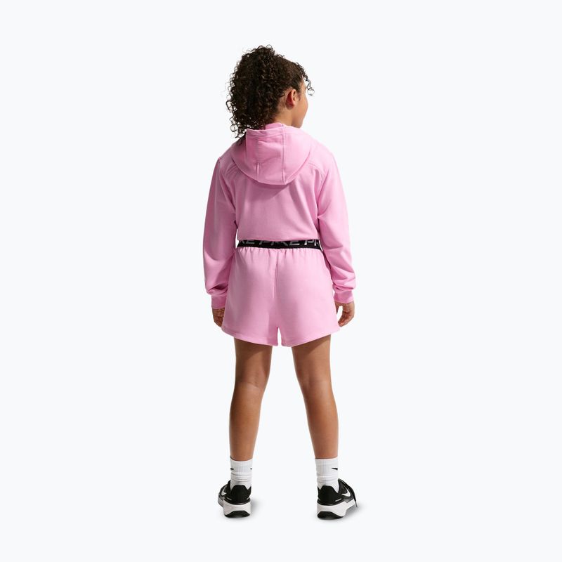 Dětské šortky Nike Pro Fleece pink rise/pink rise/black/white 3