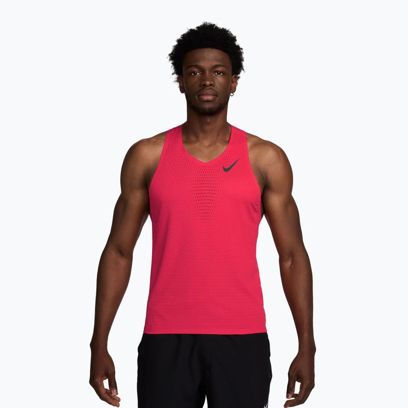 Pánské běžecké tričko Nike AeroSwift fusion red/black
