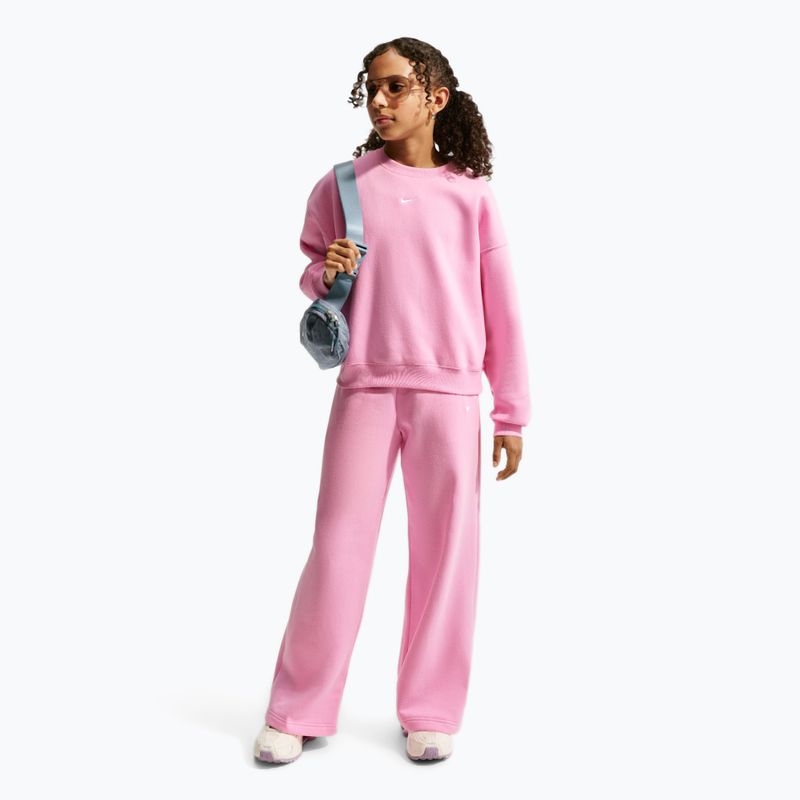 Dětská mikina Nike Sportswear Studio pink rise/white 2