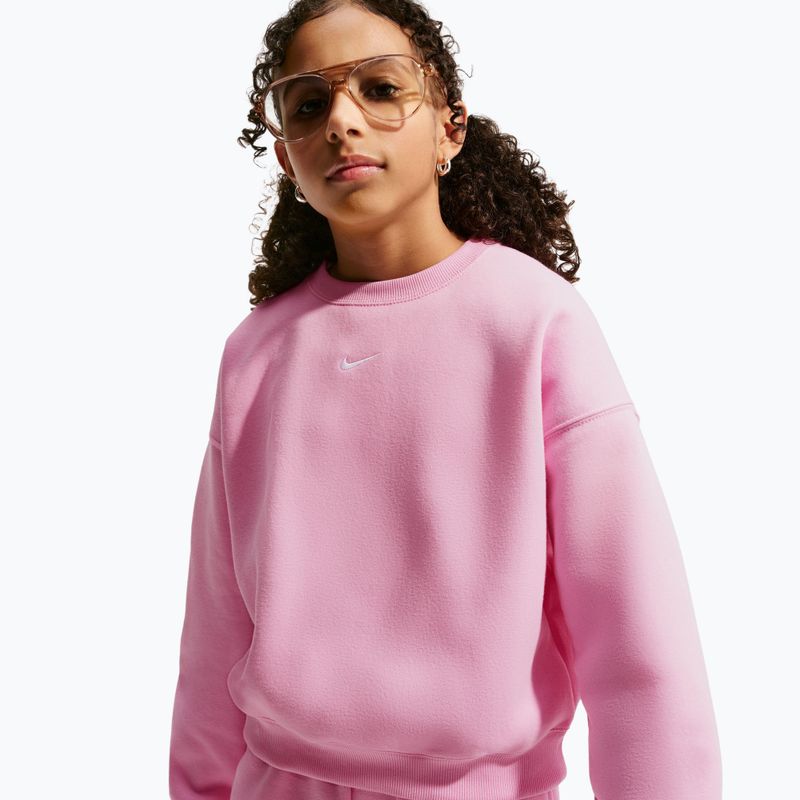 Dětská mikina Nike Sportswear Studio pink rise/white 4