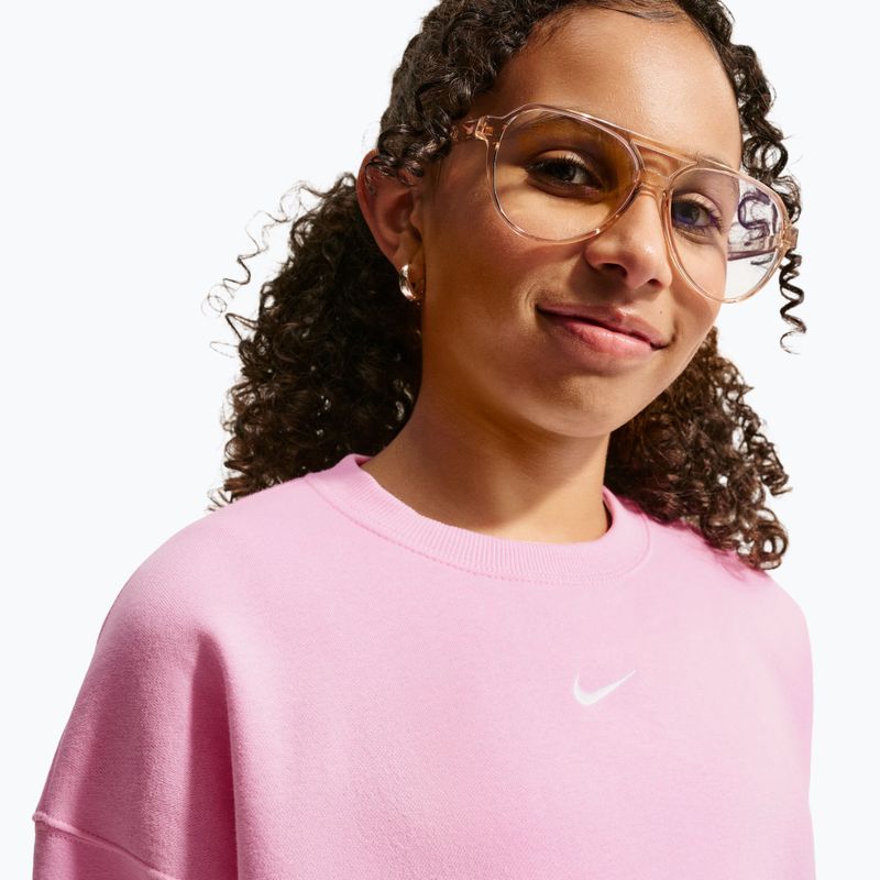 Dětská mikina Nike Sportswear Studio pink rise/white 6