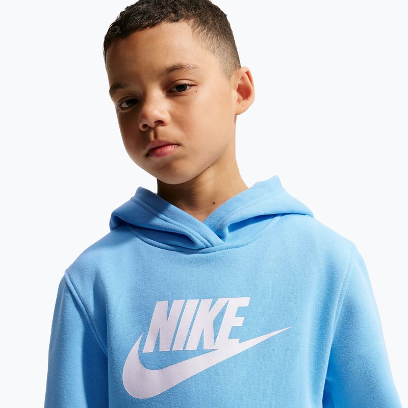 Dětská mikina Nike Sportswear Club Fleece football blue/white 4