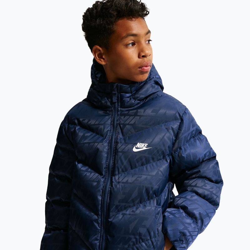 Dětská zateplená bunda  Nike Sportswear "All Day Play" midnight navy/white 8