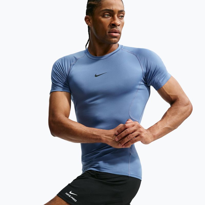 Pánské tréninkové tričko Nike Pro indigo storm/black 3