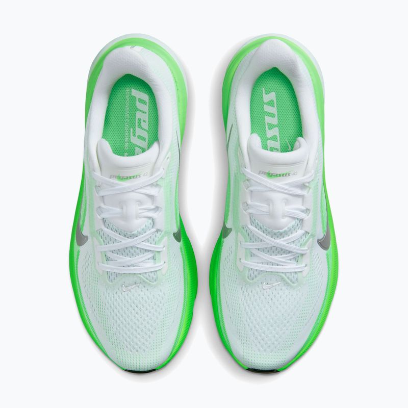 Dámské běžecké boty Nike Pegasus 42 white/green strike/metallic silver 5