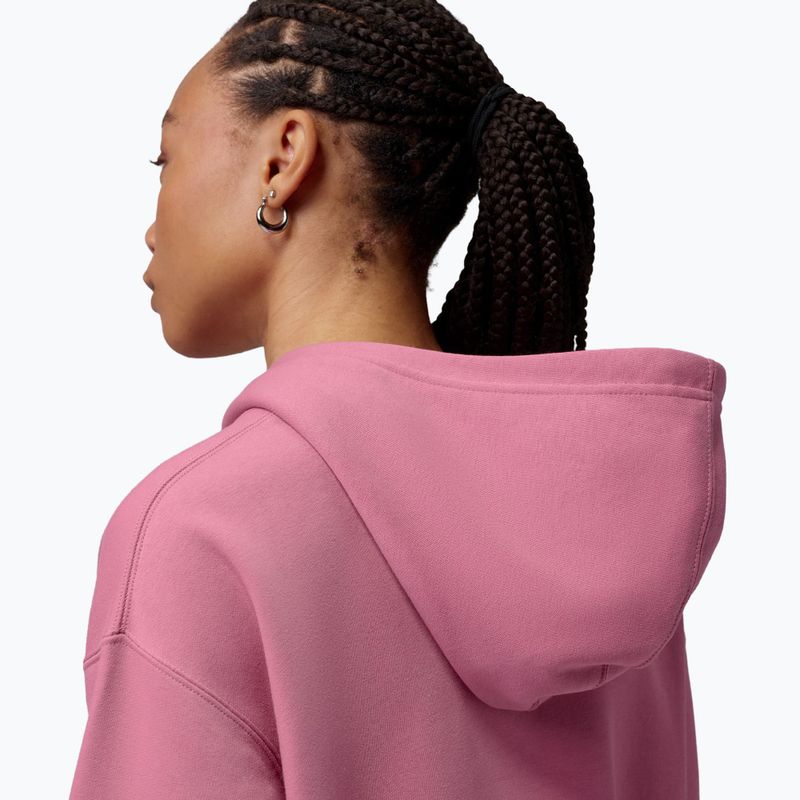 Dámská mikina Jordan Fleece Hoodie desert berry/white 5