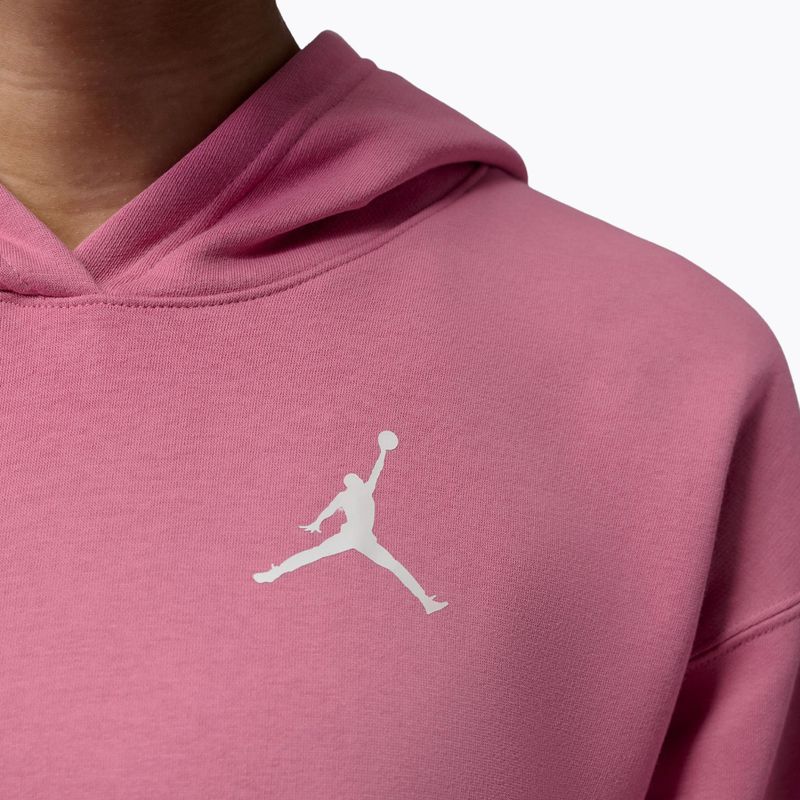 Dámská mikina Jordan Fleece Hoodie desert berry/white 6