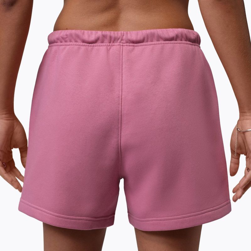 Dámské šortky Jordan Fleece desert berry/white 4